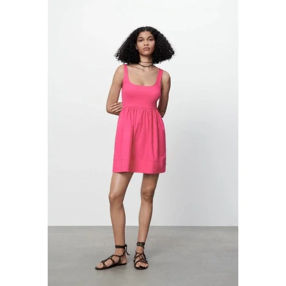 Zara | Dresses | Zara Dress With Ribbed Trim Aline Chalk Pink Mini Dress Size Small Casual | Poshmark Zara | Dresses | Zara Dress With Ribbed Trim Aline Chalk Pink Mini Dress Size Small Casual | Poshmark